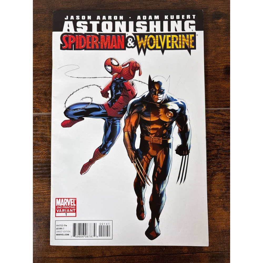 Astonishing Spider-Man & Wolverine 1 2nd Printing Variant Marvel 2010 Jason Aaro